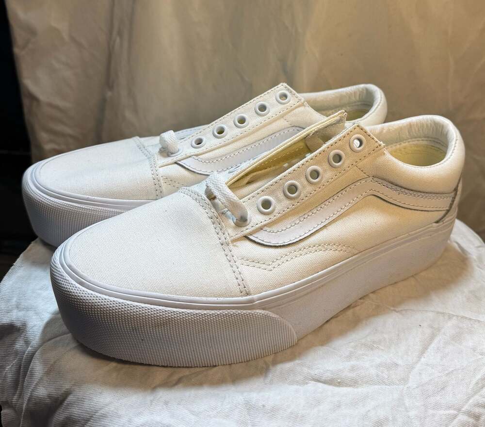 Vans Old Skool  Ltd Release *visit californi* Cream White New Women 7 Men 5.5